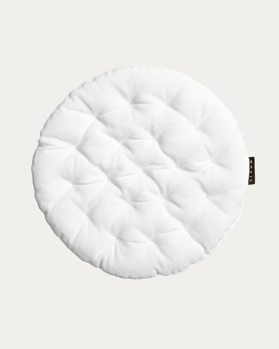 Round white outlet cushion