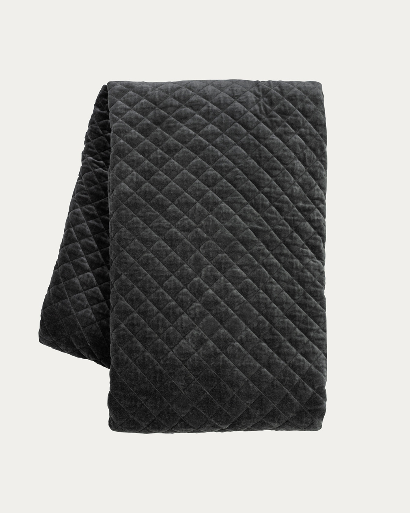 PICCOLO Bedspread 170x260 cm Dark charcoal grey
