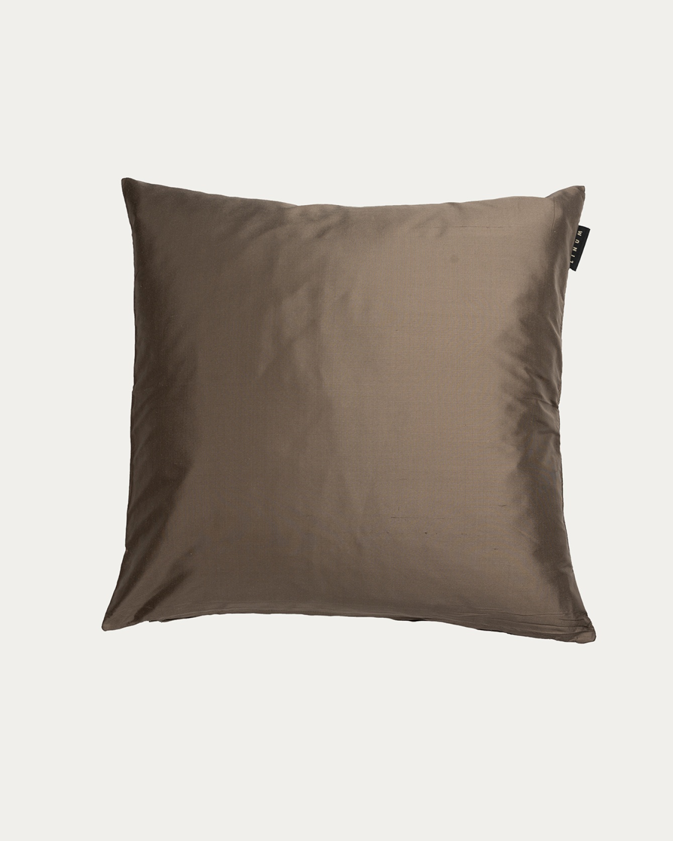 SILK Cushion cover 40x40 cm Dark mole brown