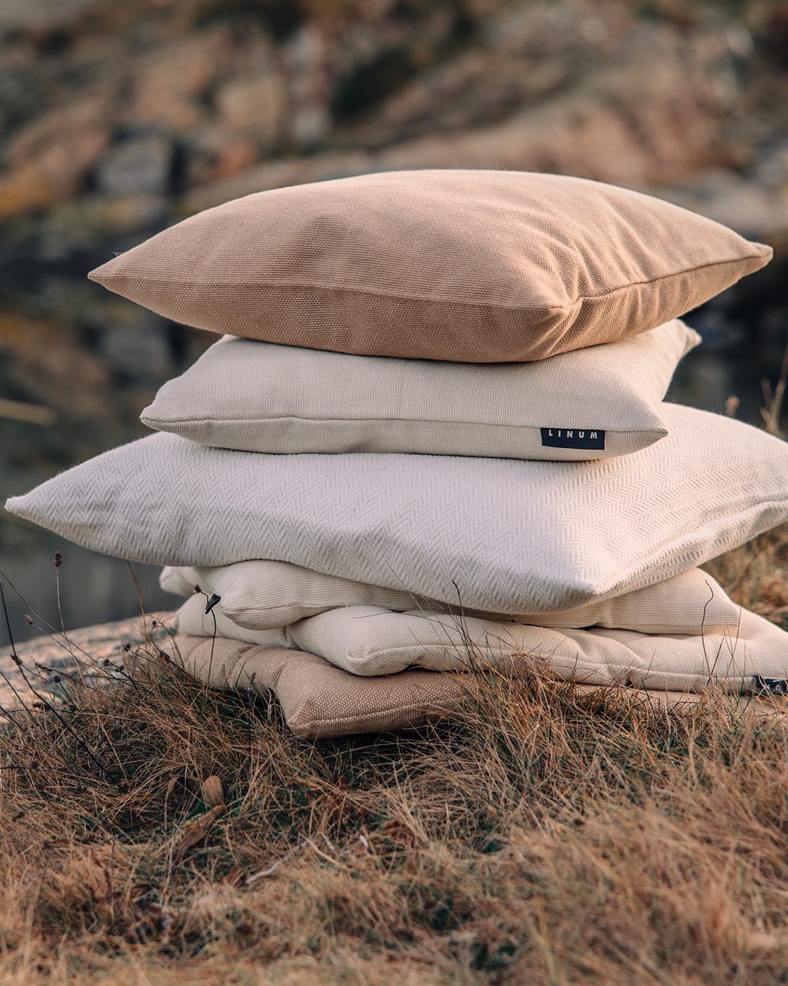 ANNABELL cushion cover in straw yellow size 40x40 cm