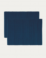 UNI Set de table Lot de 2 Bleu nuit UNI Set de table Lot de 2 Bleu nuit