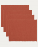 UNI Tischset 4er-Pack Rostorange UNI Tischset 4er-Pack Rostorange