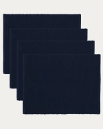 UNI Tovaglietta 4-pezzi Blu navy scuro