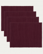 UNI Placemat 4-pack Burgundy red