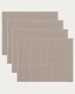 UNI Placemat 4-pack Mole brown UNI Placemat 4-pack Mole brown