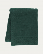 PAOLO Bedspread 270x260 cm Deep emerald green