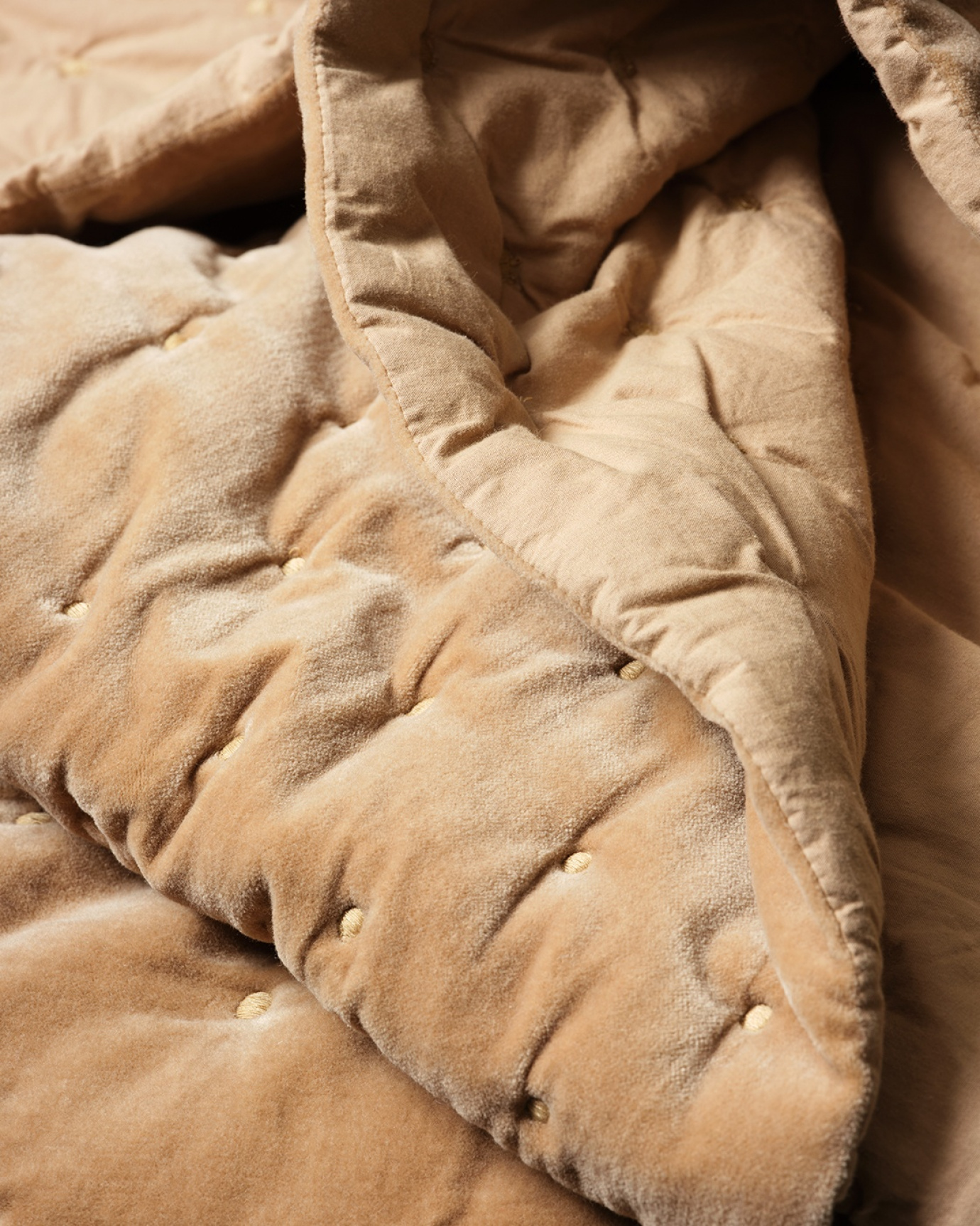 PAOLO Bedspread 270x260 cm Camel brown, bild 2 