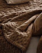 PAOLO Bedspread 270x260 cm Camel brown