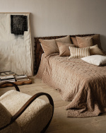 PAOLO Bedspread 270x260 cm Camel brown