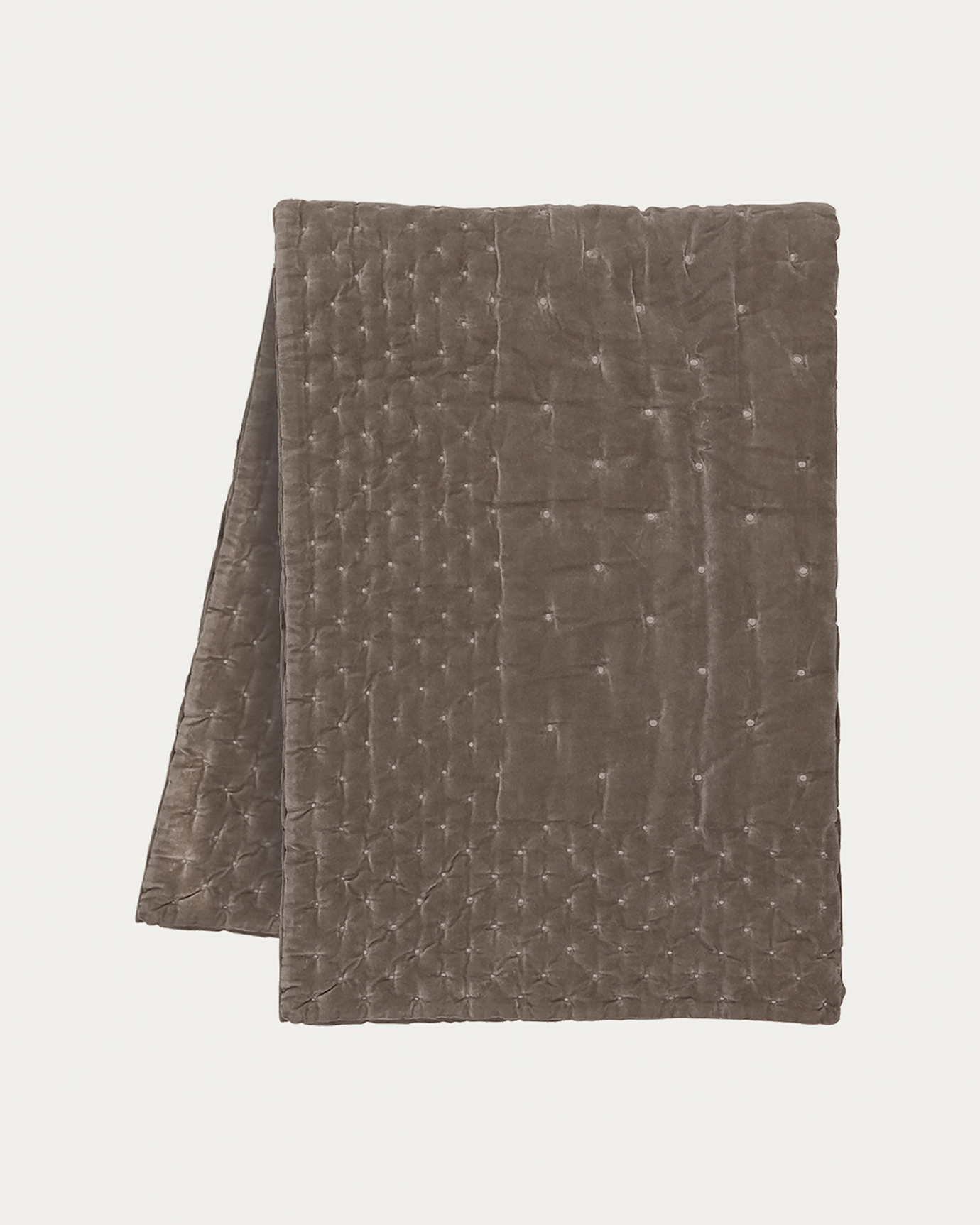 PAOLO Bedspread 270x260 cm Mole brown in the group ASSORTMENT / STANDARD / Bedspreads at LINUM DESIGN (08PAO47606G14)