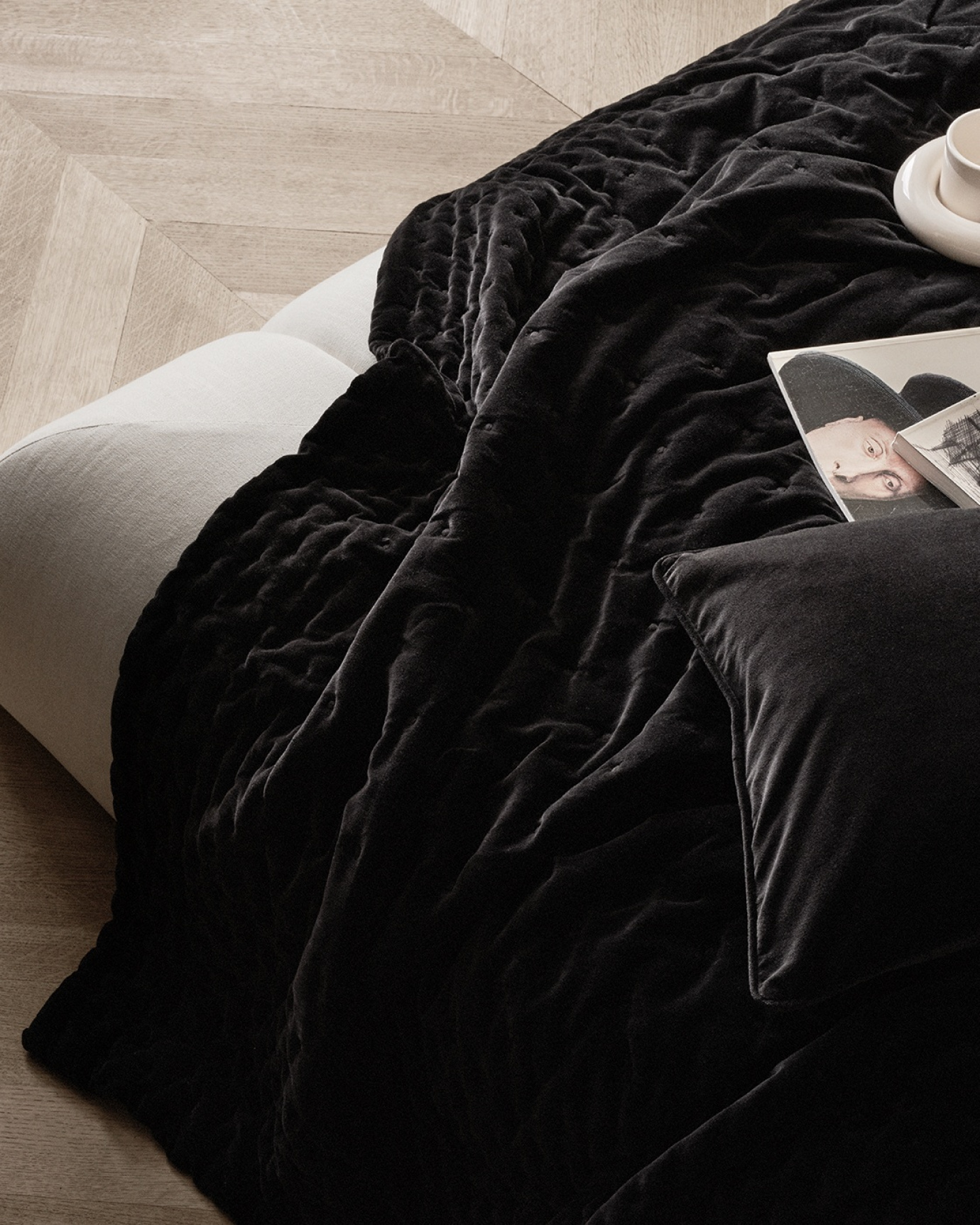 PAOLO Bedspread 270x260 cm Black, bild 3 