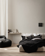 PAOLO Couvre-lit 270 x 260 cm Noir PAOLO Couvre-lit 270 x 260 cm Noir