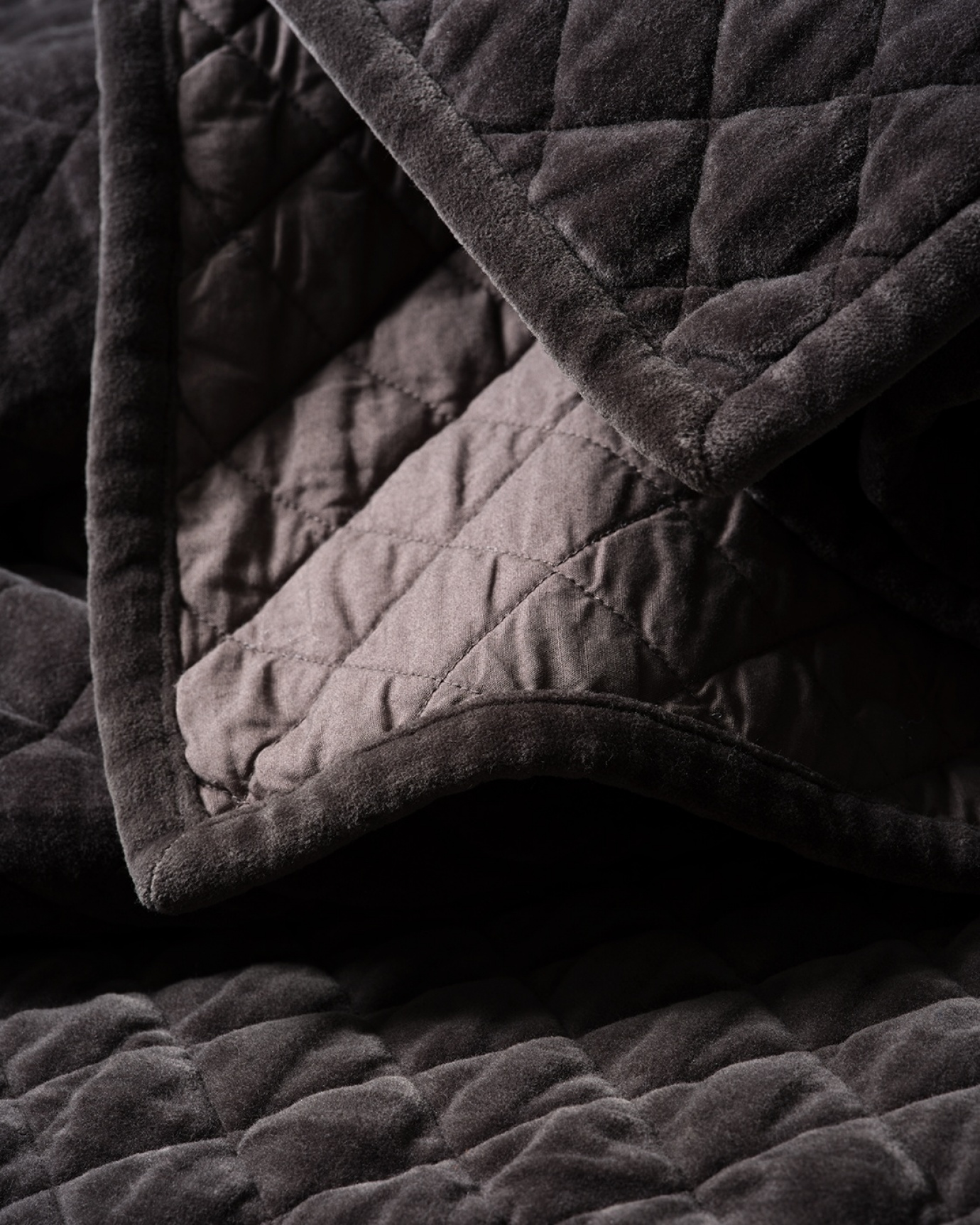 PICCOLO Bedspread 170x260 cm Dark charcoal grey, bild 2 