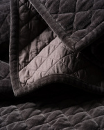 PICCOLO Bedspread 170x260 cm Dark charcoal grey