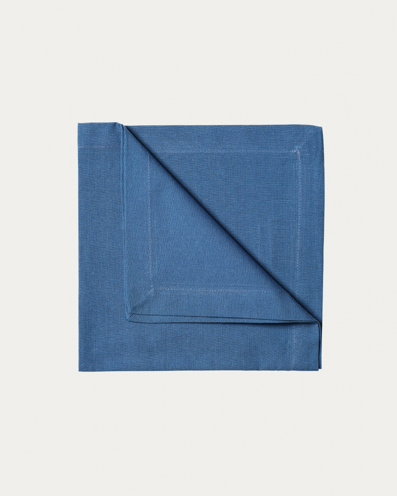 Product image deep sea blue ROBERT napkin made of soft cotton from LINUM DESIGN. Size 45x45 cm and sold in 4-pack.