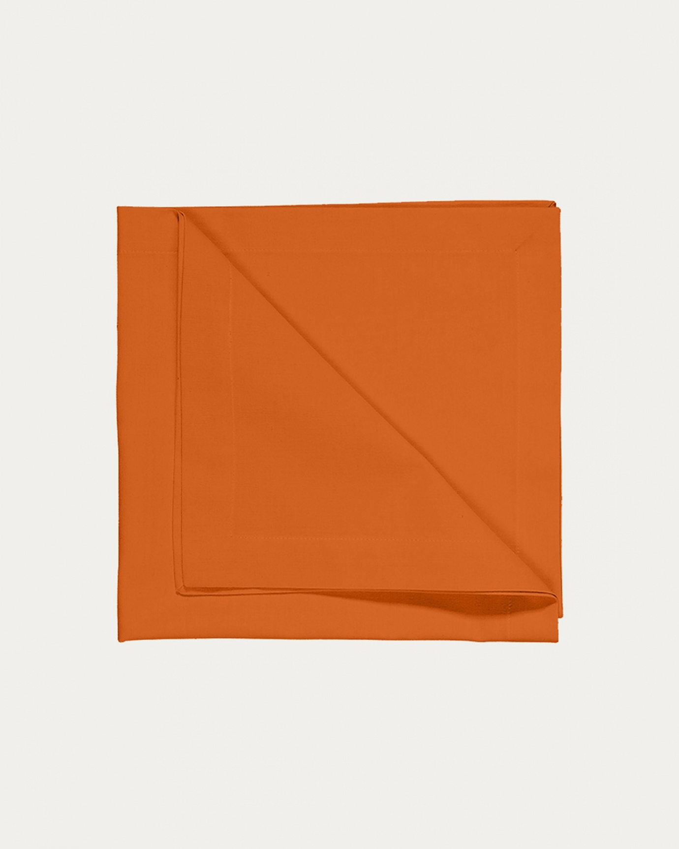 Image du produit serviette de table ROBERT orange en coton doux de LINUM DESIGN. Taille 45 x 45 cm et vendu en lot de 4.