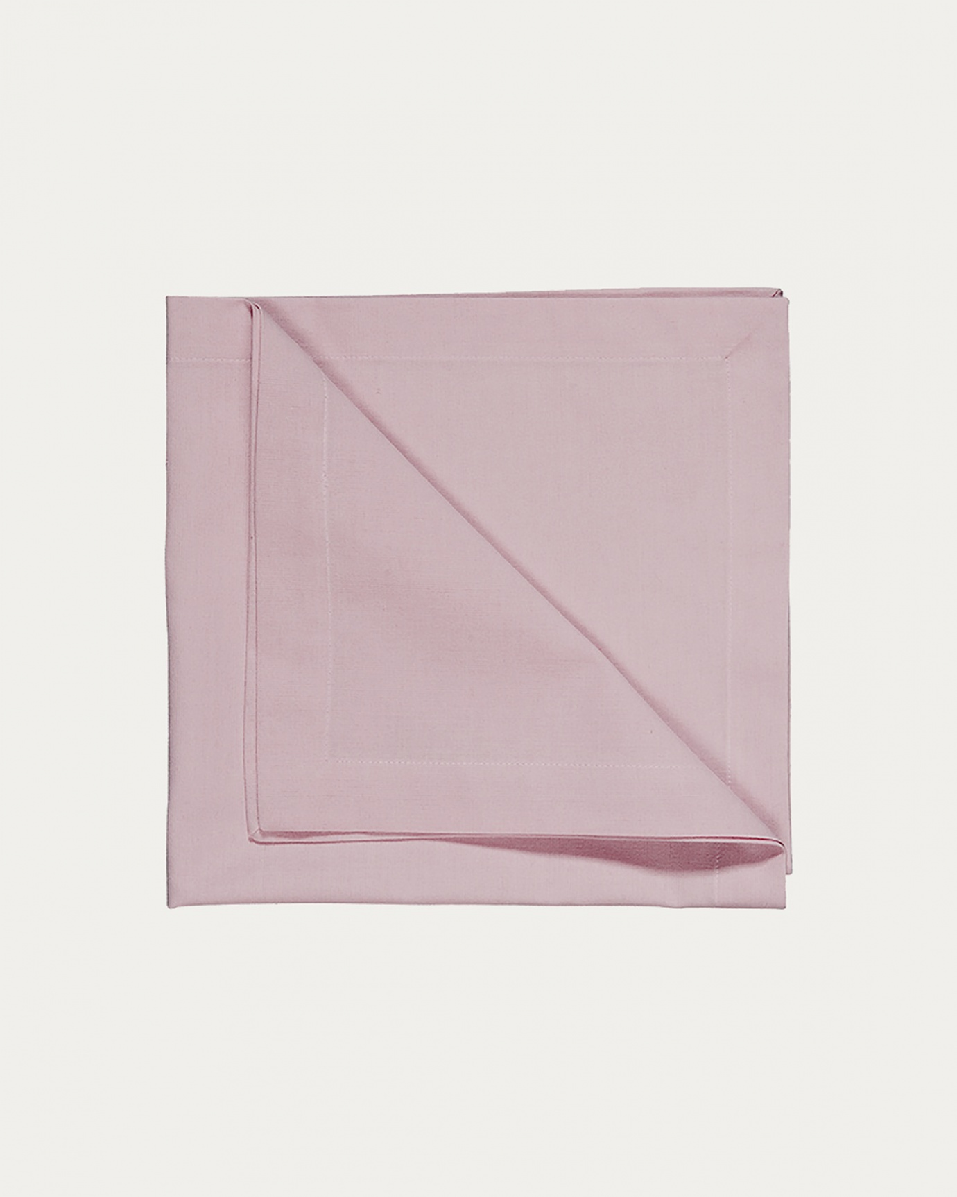 Product image light pink ROBERT napkin made of soft cotton from LINUM DESIGN. Size 45x45 cm and sold in 4-pack.