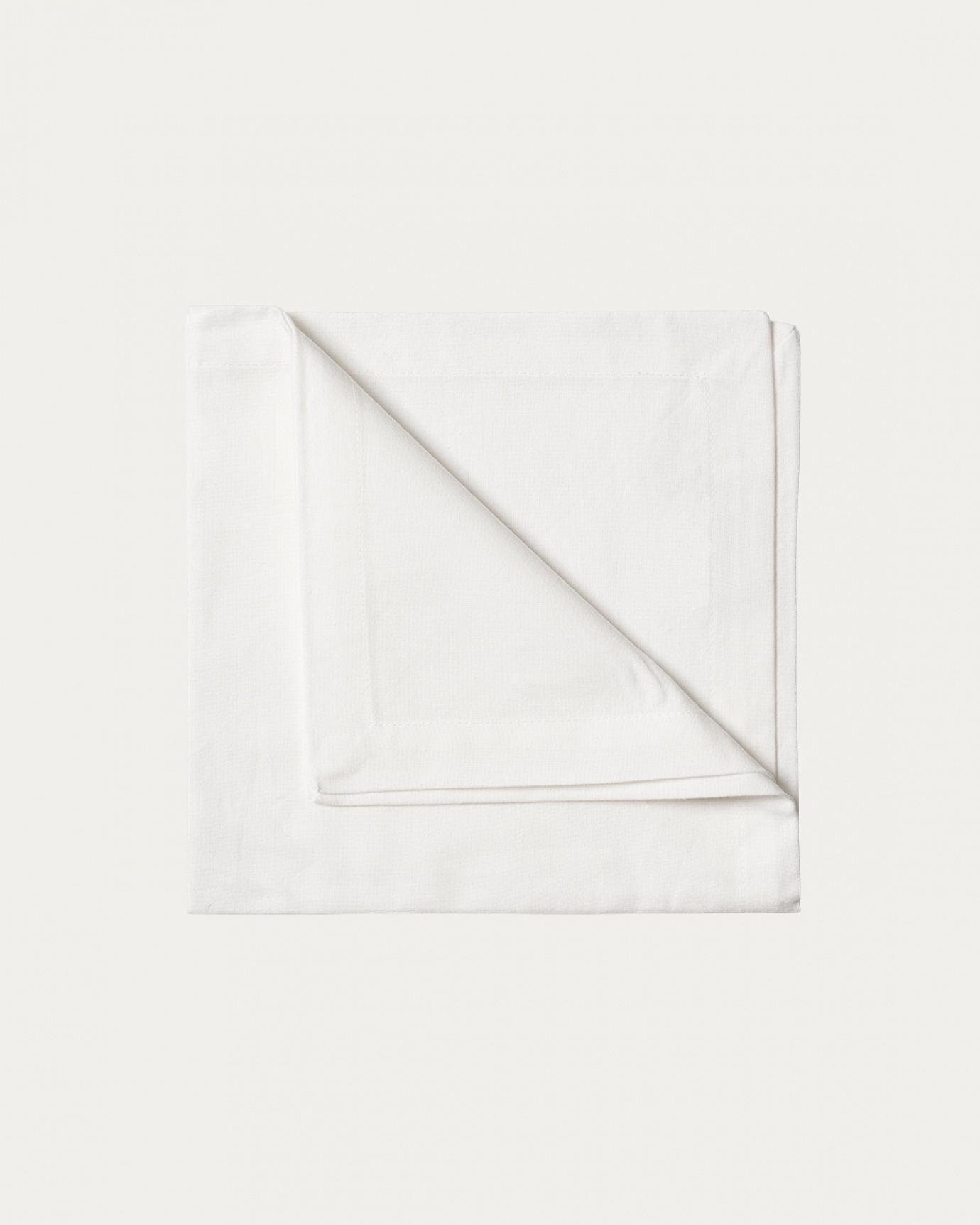 Produktbild weiß ROBERT Serviette aus weicher Baumwolle von LINUM DESIGN. Größe 45x45 cm und in 4er-Pack verkauft.