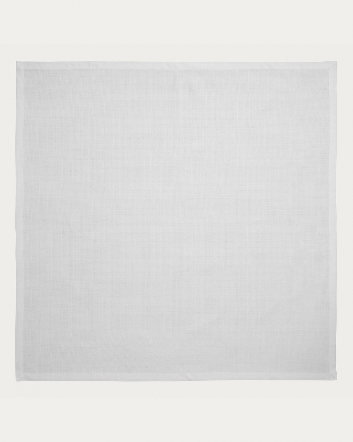 BIANCA Tischdecke 100x100 cm Weiß in der Gruppe SORTIMENT / OUTLET bei LINUM DESIGN (15BIA20000I01)