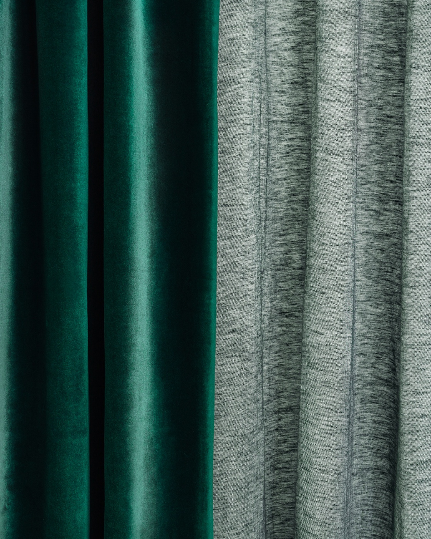 INTERMEZZO Curtain 140x290 cm Deep emerald green, bild 2 