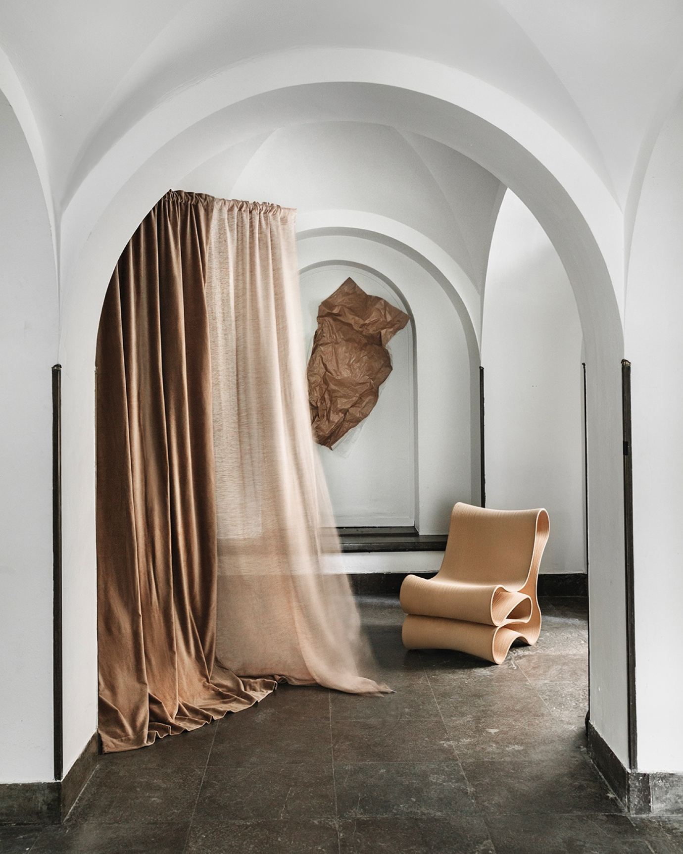 PAOLO Curtain 135x290 cm Camel brown, bild 3 