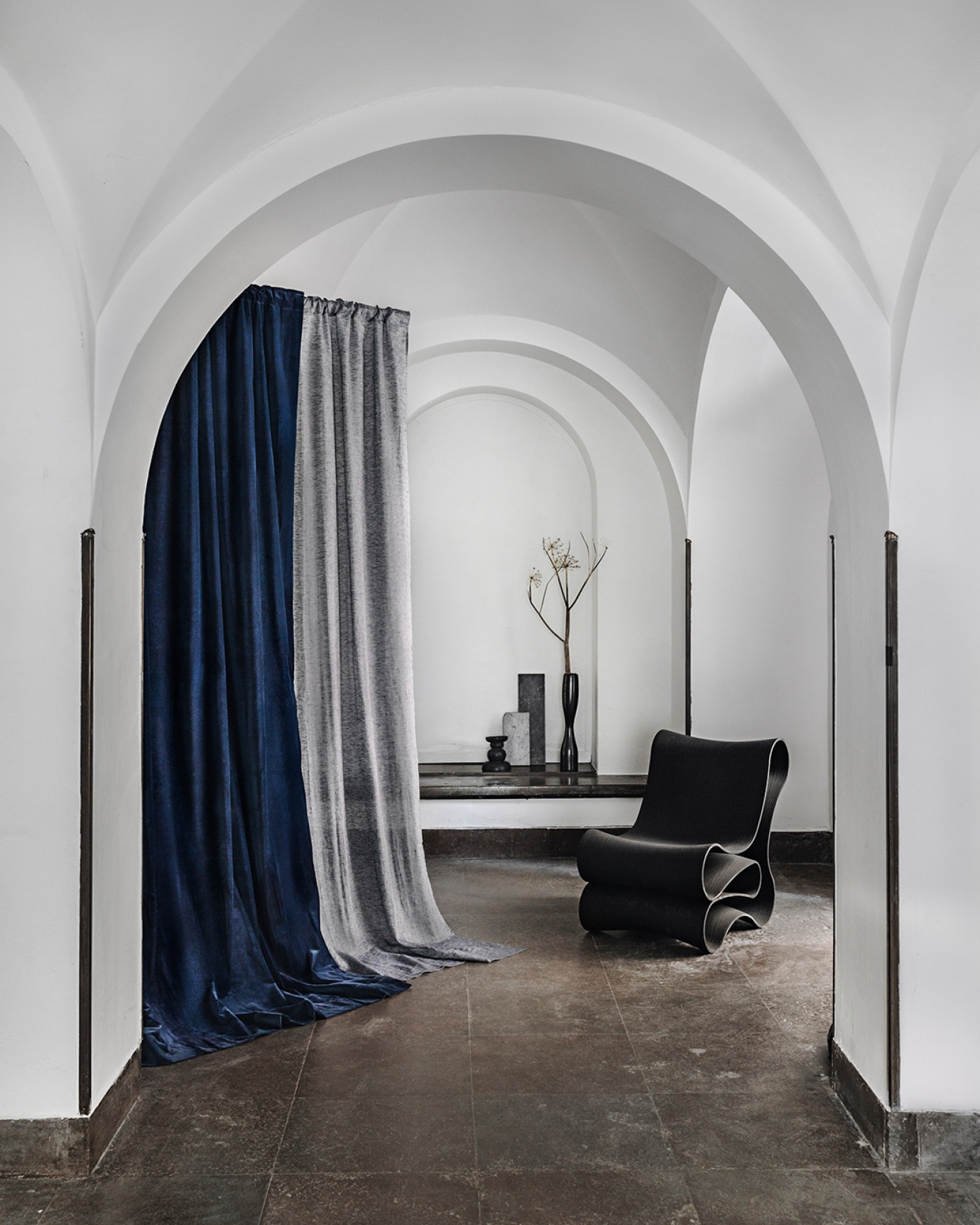 PAOLO Curtain 135x290 cm Ink blue, bild 3 
