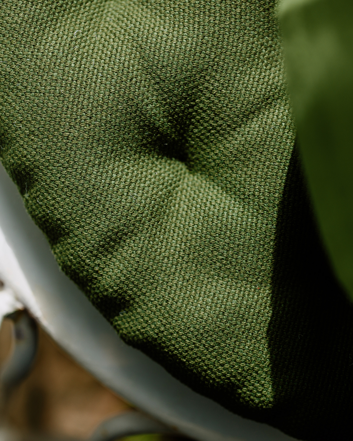 PEPPER Seat cushion ø37 cm Dark olive green, bild 3 