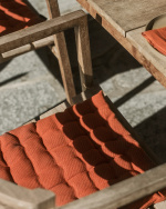 PEPPER Coussin de chaise ø 37 cm Orange rouillé 