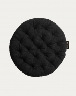 PEPPER Coussin de chaise ø 37 cm Noir melange