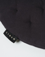 PEPPER Seat cushion ø37 cm Black melange PEPPER Seat cushion ø37 cm Black melange