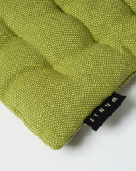 PEPPER Coussin de chaise 40 x 40 cm Vert mousse