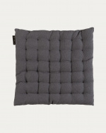 PEPPER Coussin de chaise 40 x 40 cm Gris foncé