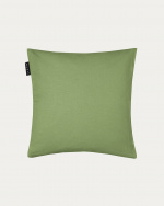 ANNABELL Housse de coussin 40 x 40 cm Vert mousse