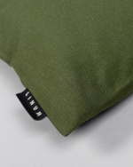 ANNABELL Housse de coussin 40 x 40 cm Vert olive foncé