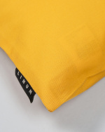 ANNABELL Housse de coussin 40 x 40 cm Jaune mandarine