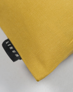 ANNABELL Housse de coussin 40 x 40 cm Jaune moutarde