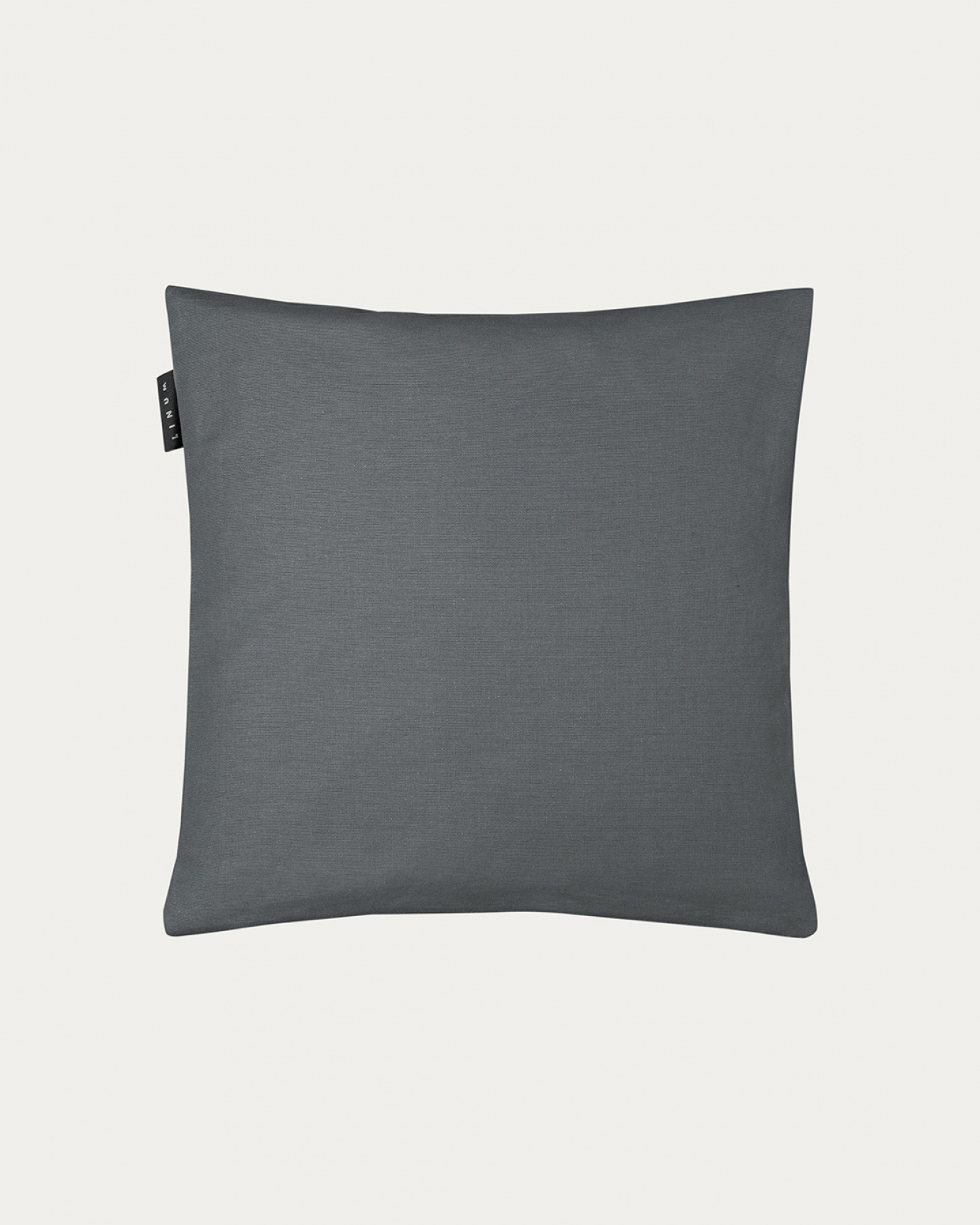 Product image granite grey ANNABELL cushion cover made of soft cotton from LINUM DESIGN. Size 40x40 cm.