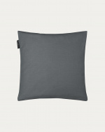 ANNABELL Housse de coussin 40 x 40 cm Gris foncé