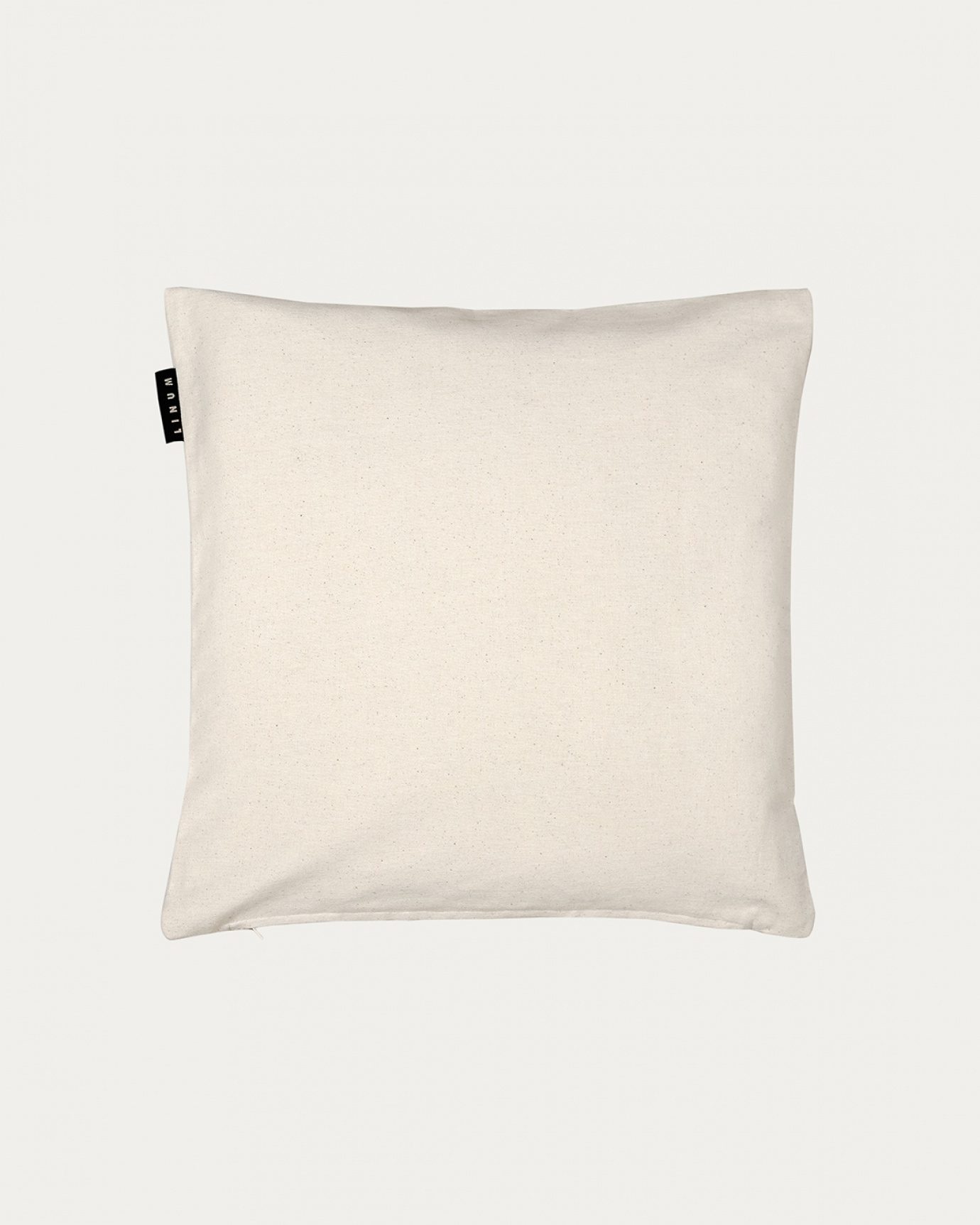 Product image cotton beige ANNABELL cushion cover made of soft cotton from LINUM DESIGN. Size 40x40 cm.