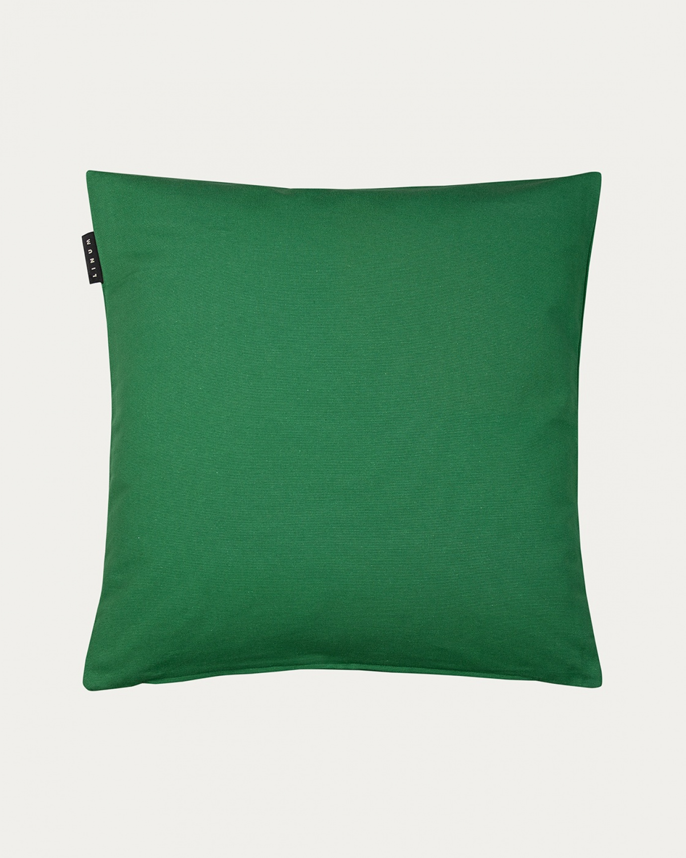 Product image meadow green ANNABELL cushion cover made of soft cotton from LINUM DESIGN. Size 50x50 cm.