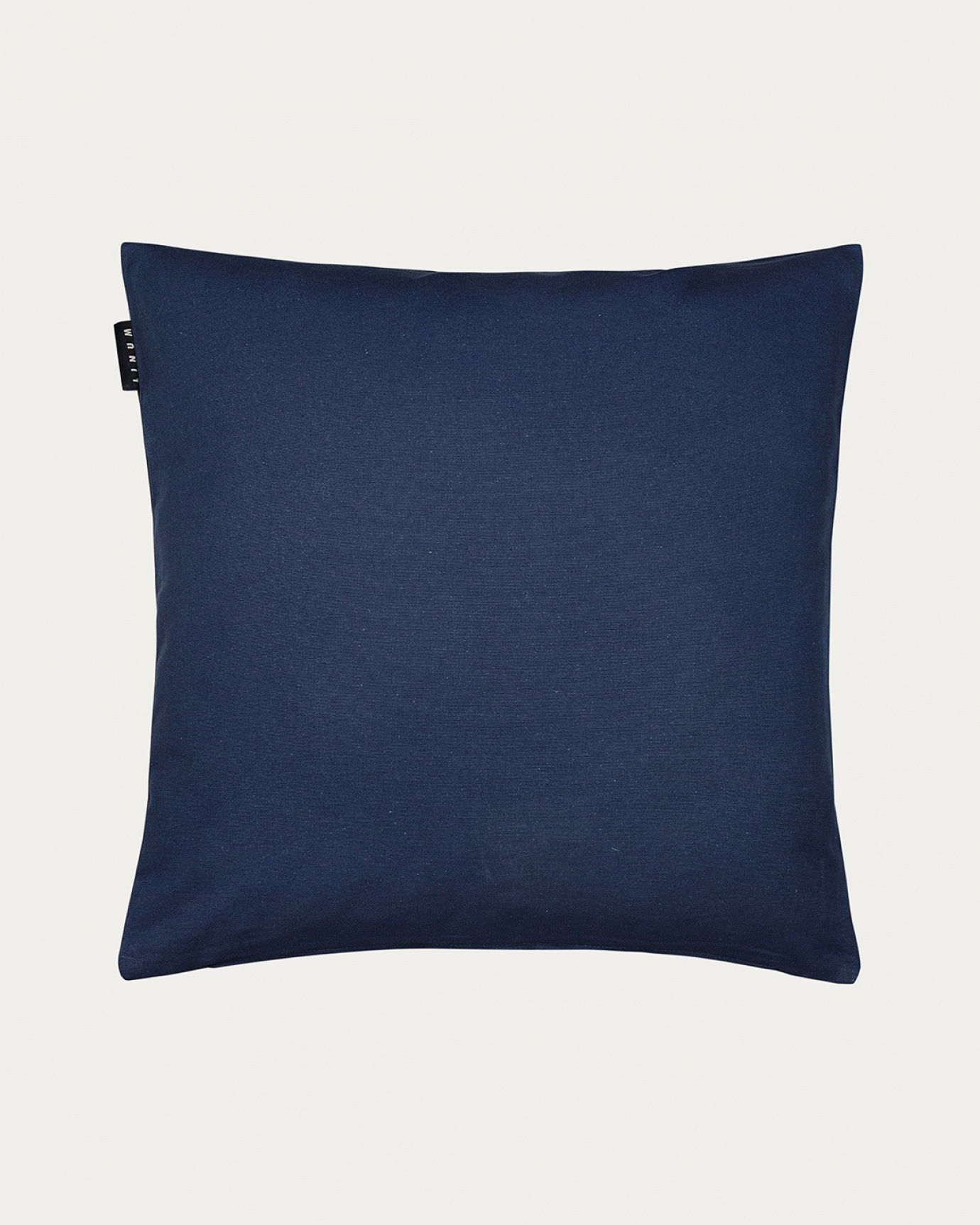 Product image ink blue ANNABELL cushion cover made of soft cotton from LINUM DESIGN. Size 50x50 cm.