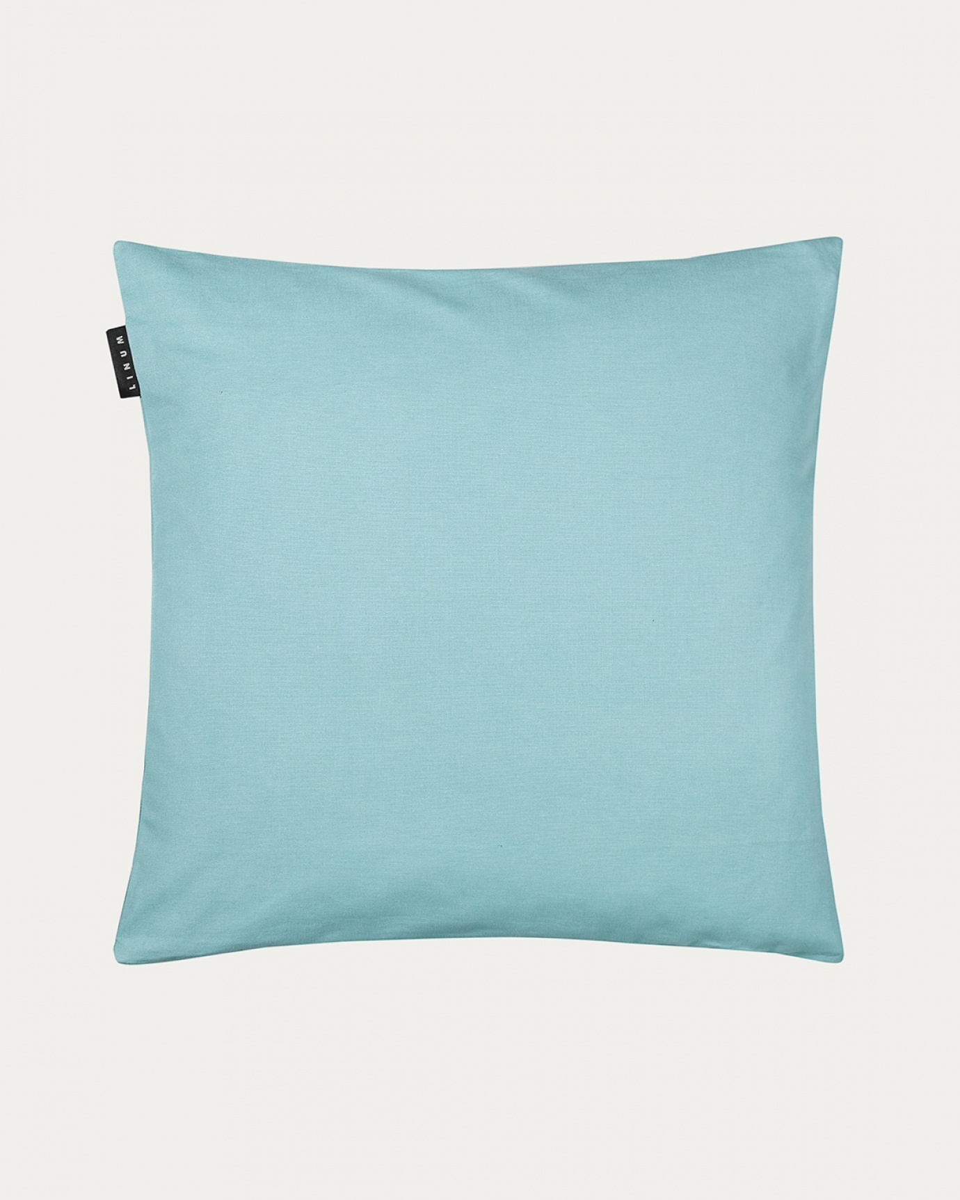 Product image dusty turquoise ANNABELL cushion cover made of soft cotton from LINUM DESIGN. Size 50x50 cm.