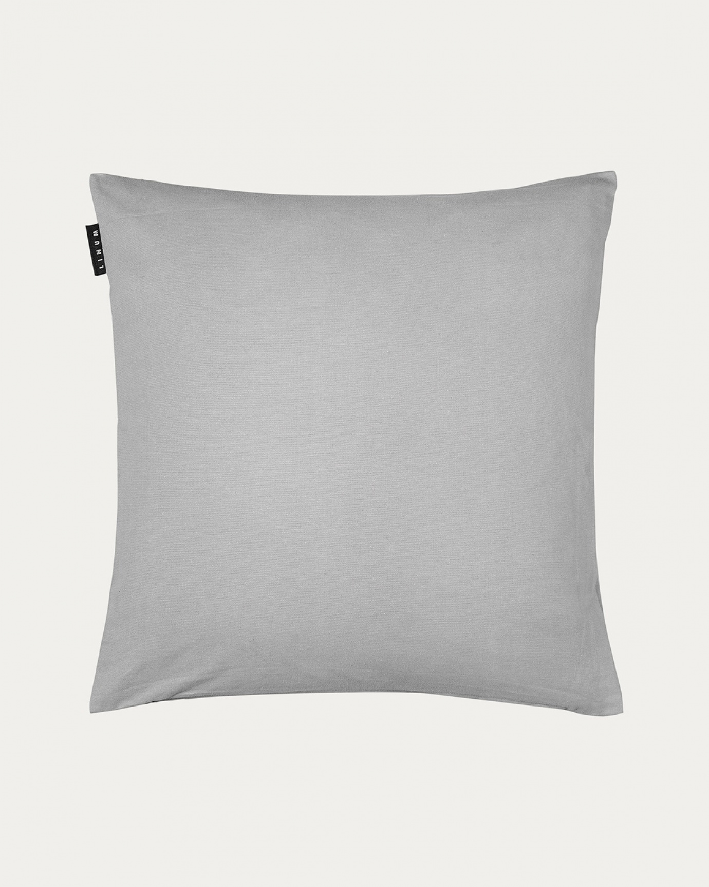 Product image light grey ANNABELL cushion cover made of soft cotton from LINUM DESIGN. Size 50x50 cm.