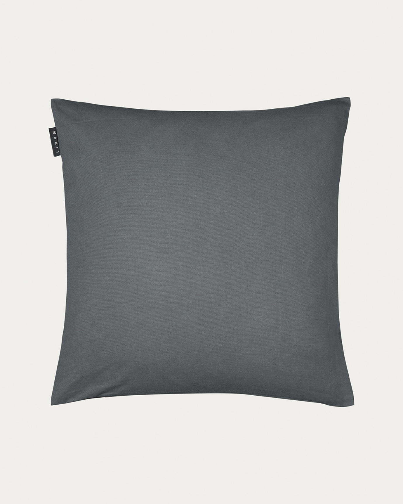 Product image granite grey ANNABELL cushion cover made of soft cotton from LINUM DESIGN. Size 50x50 cm.
