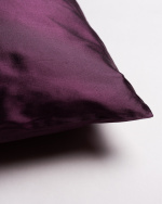 DUPION Housse de coussin 40 x 40 cm Violet pastel foncé