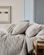 PAOLO Housse de coussin 50 x 50 cm Gris argenté PAOLO Housse de coussin 50 x 50 cm Gris argenté