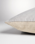 PAOLO Housse de coussin 50 x 90 cm Gris argenté