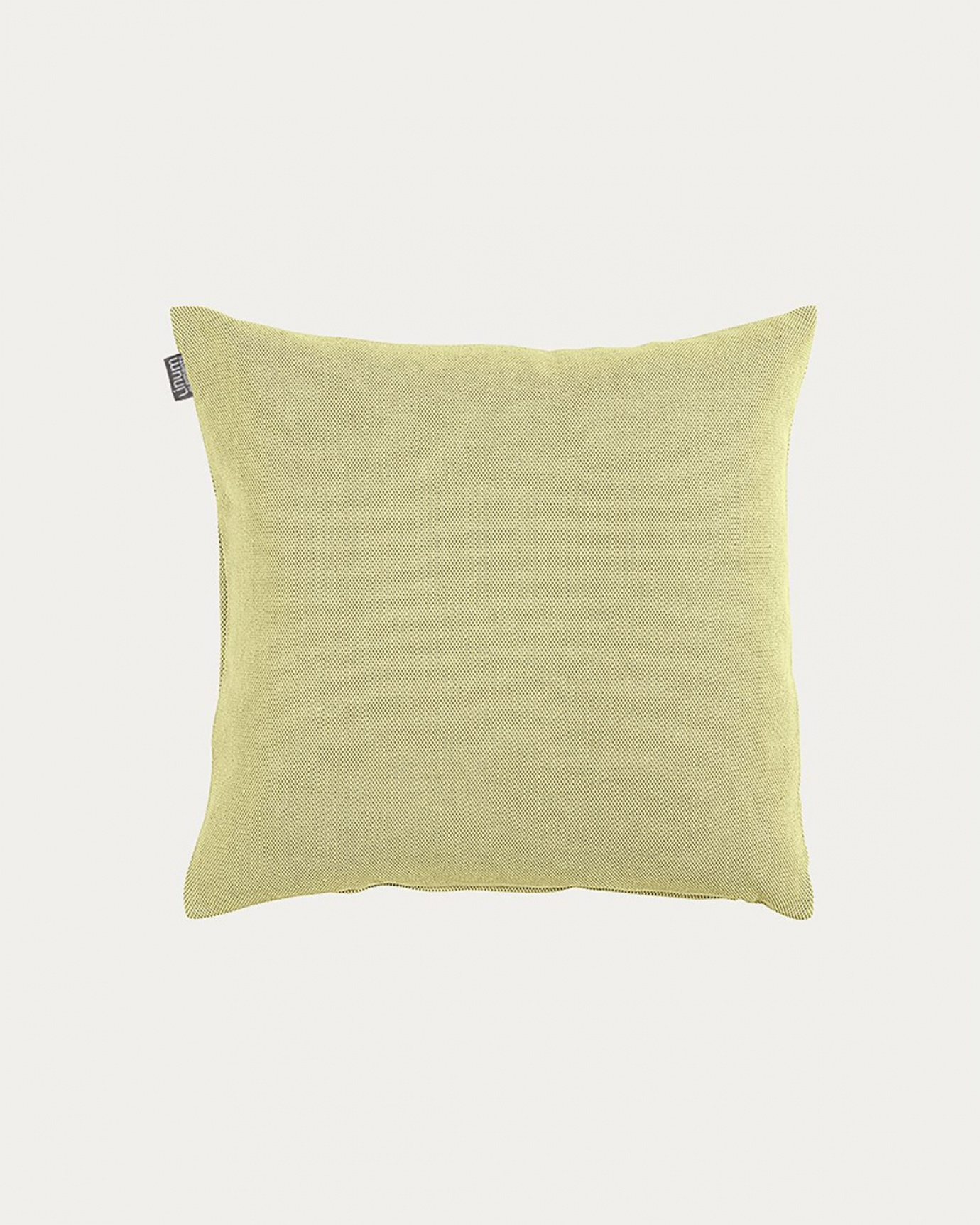 Product image light green PEPPER cushion cover made of soft cotton from LINUM DESIGN. Easy to wash and durable for generations. Size 40x40 cm.