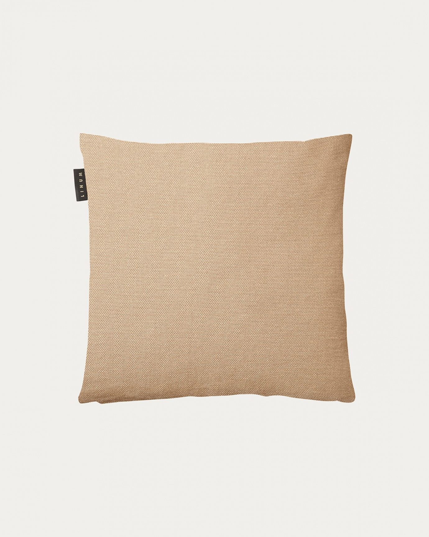 Product image camel brown PEPPER cushion cover made of soft cotton from LINUM DESIGN. Easy to wash and durable for generations. Size 40x40 cm.