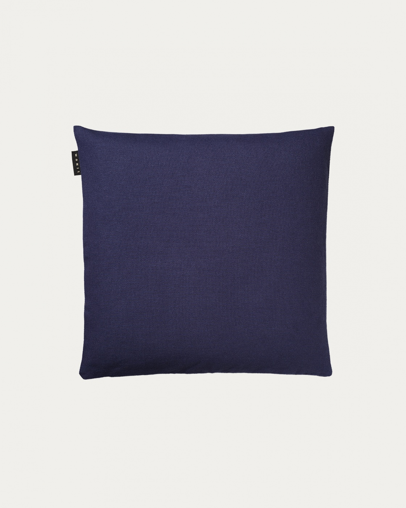Product image ink blue PEPPER cushion cover made of soft cotton from LINUM DESIGN. Easy to wash and durable for generations. Size 40x40 cm.
